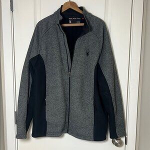 Spyder Full-Zip Grey Black Jacket XXL
